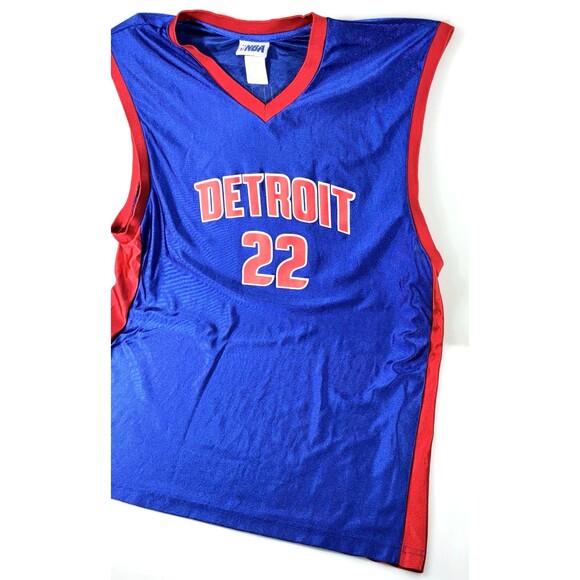 Vintage NBA Detroit Pistons Tayshaun Prince Blue Jersey Men's Size 2XL - Picture 3 of 9